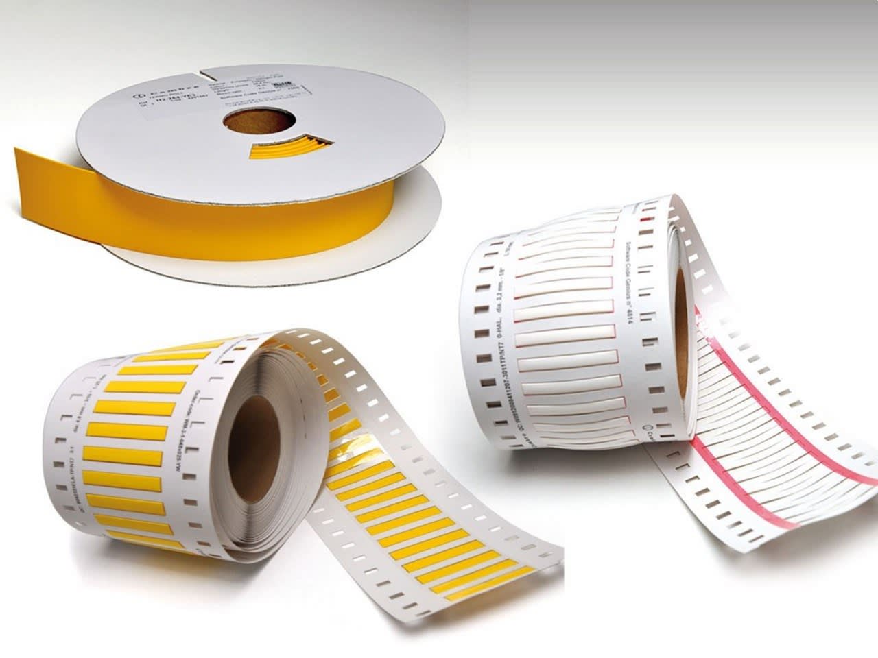 CEMBRE SPA - CEMM2-32-12.5-WH1 TERMORESTRINGENTE SEGNACAVO TERMO-ROLL M2, BIANCO, MEDIUM GRADE, STAMPABILE SU UN LATO, DIAMETRO DEL CAVO 3,2mm, LUNGHEZZA 12,5mm