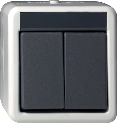 GIRA - GGI015530 Wipptaster Serientaster WG AP Grau