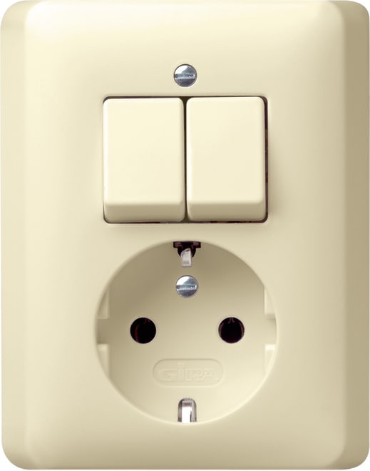 GIRA - GIR017501 COMBI SERIE/SCHUKO P.CPL. STANDARD 55 BN