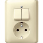 GIRA - GIR017501 COMBI SERIE/SCHUKO P.CPL. STANDARD 55 BN