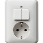 GIRA GGI017503 COMBI SERIE/SCHUKO P.CPL. GIRA STANDARD