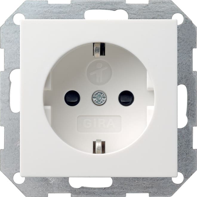 GIRA GIR018303 SCHUKO SH SRK System 55 Reinweiss