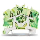 WAGO ITALIA SRL - WAG2002-6307 MORSETTO DI TERRA PER 3 CONDUTTORI VERDE