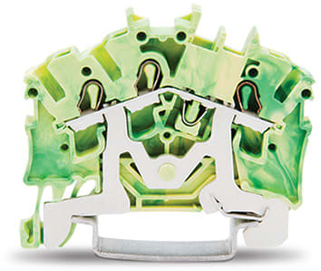 WAGO ITALIA SRL WAG2002-6307 MORSETTO DI TERRA PER 3 CONDUTTORI VERDE