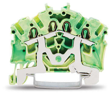 WAGO ITALIA SRL WAG2002-6407 MORSETTO DI TERRA PER 4 CONDUTTORI VERDE