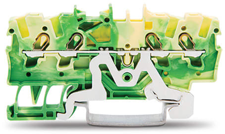 WAGO ITALIA SRL WAG2001-1407 MORSETTO DI TERRA PER 4 CONDUTTORI VERDE