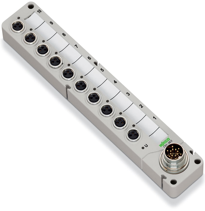 WAGO ITALIA SRL WAG757-303 M8 S/A-BOX 10PORT 3 POLI