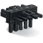 WAGO ITALIA SRL WAG770-621 DISTRIBUTORE TIPO T 5P COD A 2 LEVE NERO