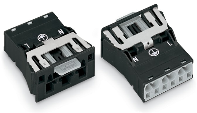 WAGO ITALIA SRL WAG770-713/007-000 SPINA INNESTO TERRA 3P A NERO