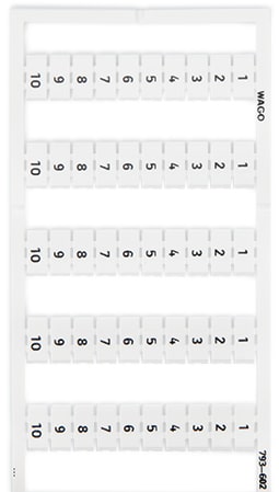 WAGO ITALIA SRL - WAG793-602 SCHEDA DI MARCATURA WMB COME SCHEDA, BIA