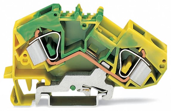 WAGO ITALIA SRL WAG783-607 MORSETTO DI TERRA PER 2 CONDUTTORI VERDE