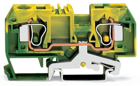WAGO ITALIA SRL WAG284-907 MORSETTO DI TERRA PER 2 CONDUTTORI VERDE