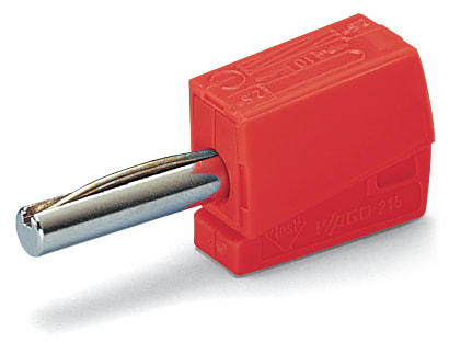 WAGO ITALIA SRL WAG215-212 SPINA BANANA PRESA 4MM D2,50MMQ ROSSO