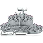 WAGO ITALIA SRL - WAG2002-2438 MORS. A DUE PIANI PER 4 CONDUTTORI MORSE