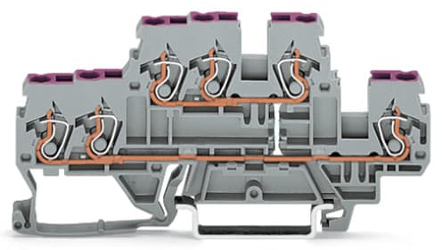 WAGO ITALIA SRL WAG870-538 MORSETTO PASSANTE PER 6 CONDUTTORI, GRIG