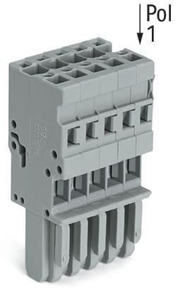 WAGO ITALIA SRL WAG769-102/000-006 CONNETTORE FEMMINA PER 1 CONDUTTORE CAGE