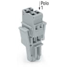 WAGO ITALIA SRL WAG769-103/021-000 SPINA F 4MMQ 5MM 3P LEVE LATERALI GRIGIO