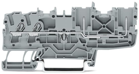 WAGO ITALIA SRL - WAG2022-1401 MOR. BASE 2 CONDUTTORI/2 PIN 2,5 MM², GR