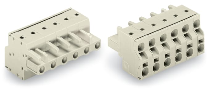 WAGO ITALIA SRL WAG721-2205/026-000 CONNETTORE FEMMINA PER 2 CONDUTTORI PUSH
