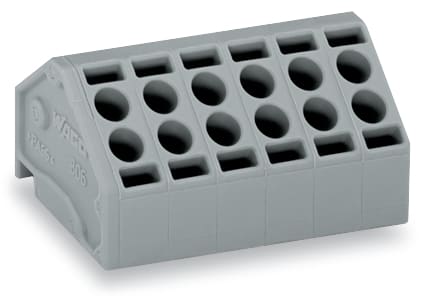 WAGO ITALIA SRL - WAG806-103 CONNETTORE FEMMINA PER 2 CONDUTTORI GRIG