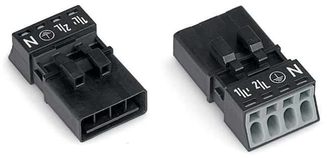 WAGO ITALIA SRL WAG890-214 SPINA A 4 POLI, NERA