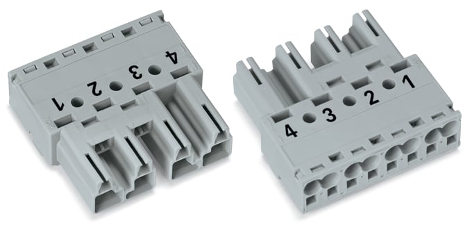 WAGO ITALIA SRL WAG770-254 SPINA 4 POLI COD B GRIGIO