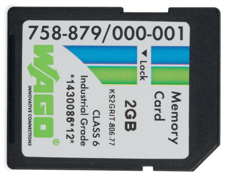 WAGO ITALIA SRL WAG758-879/000-001 SCHEDA MEMORIA SD SLC-NAND 2 GBYTE