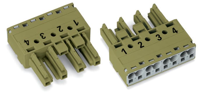 WAGO ITALIA SRL WAG770-264 PRESA 4 POLI, VERDE CHIARO