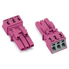 WAGO ITALIA SRL - WAG890-283 PRESA 3 POLI, ROSA
