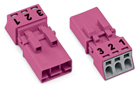 WAGO ITALIA SRL WAG890-293 SPINA 3 POLI COD B 1,50 MMQ ROSA