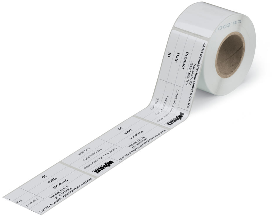 WAGO ITALIA SRL - WAG210-803 ETICHETTE TIPO 99 X 44 MM, BIANCHE