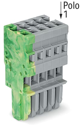 WAGO ITALIA SRL WAG769-105/000-037 CONNETTORE FEMMINA PER 1 CONDUTTORE CAGE