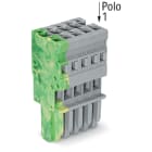 WAGO ITALIA SRL WAG769-105/000-037 SPINA F 4MMQ 5MM 5P GRIGIO GIALLO-VERDE
