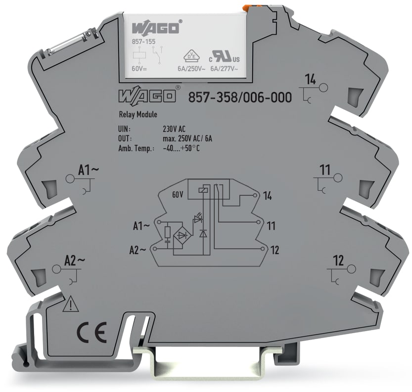 WAGO ITALIA SRL WAG857-358/006-000 REL AC 230V, GRIGIO