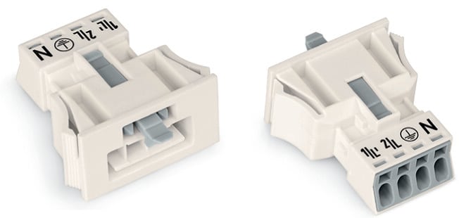 WAGO ITALIA SRL WAG890-734 SPINA INNESTO SCATTO 4P A BIANCO