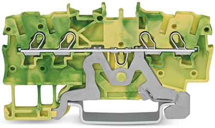 WAGO ITALIA SRL WAG2000-1407 MORSETTO DI TERRA PER 4 CONDUTTORI VERDE