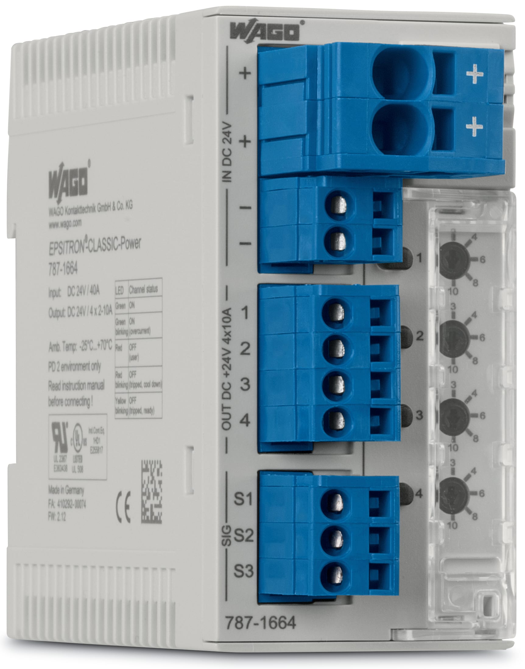WAGO ITALIA SRL WAG787-1664/000-004 ECB 4 CANALI 24V DC