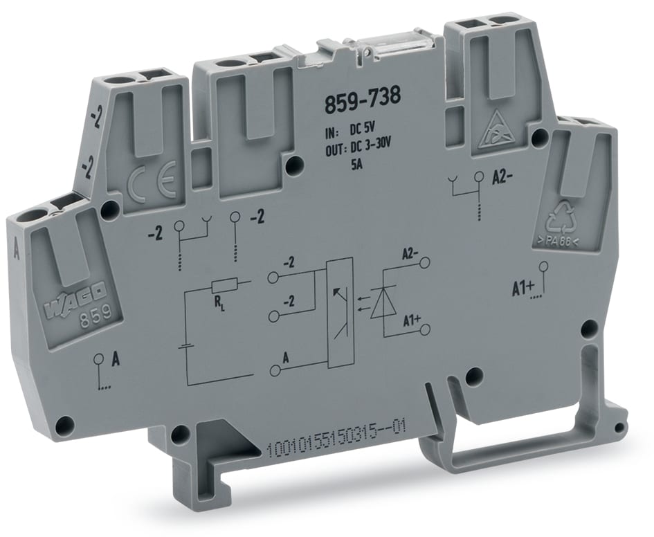 WAGO ITALIA SRL WAG859-738 OPTO DC 5V, GRIGIO