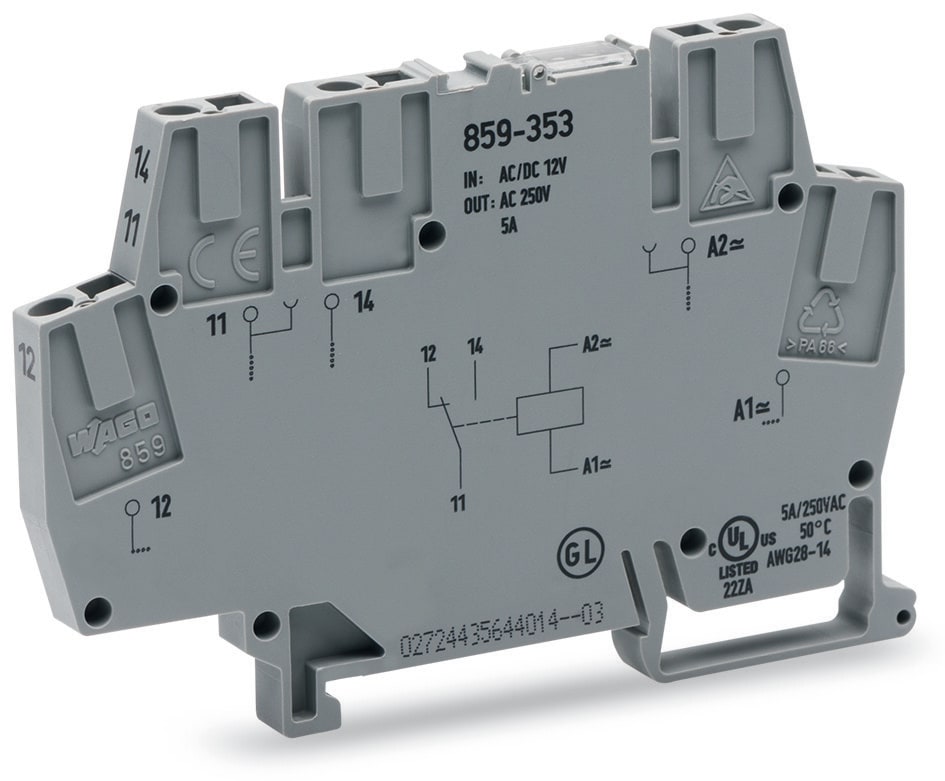 WAGO ITALIA SRL WAG859-354 REL AC/DC 24V, GRIGIO