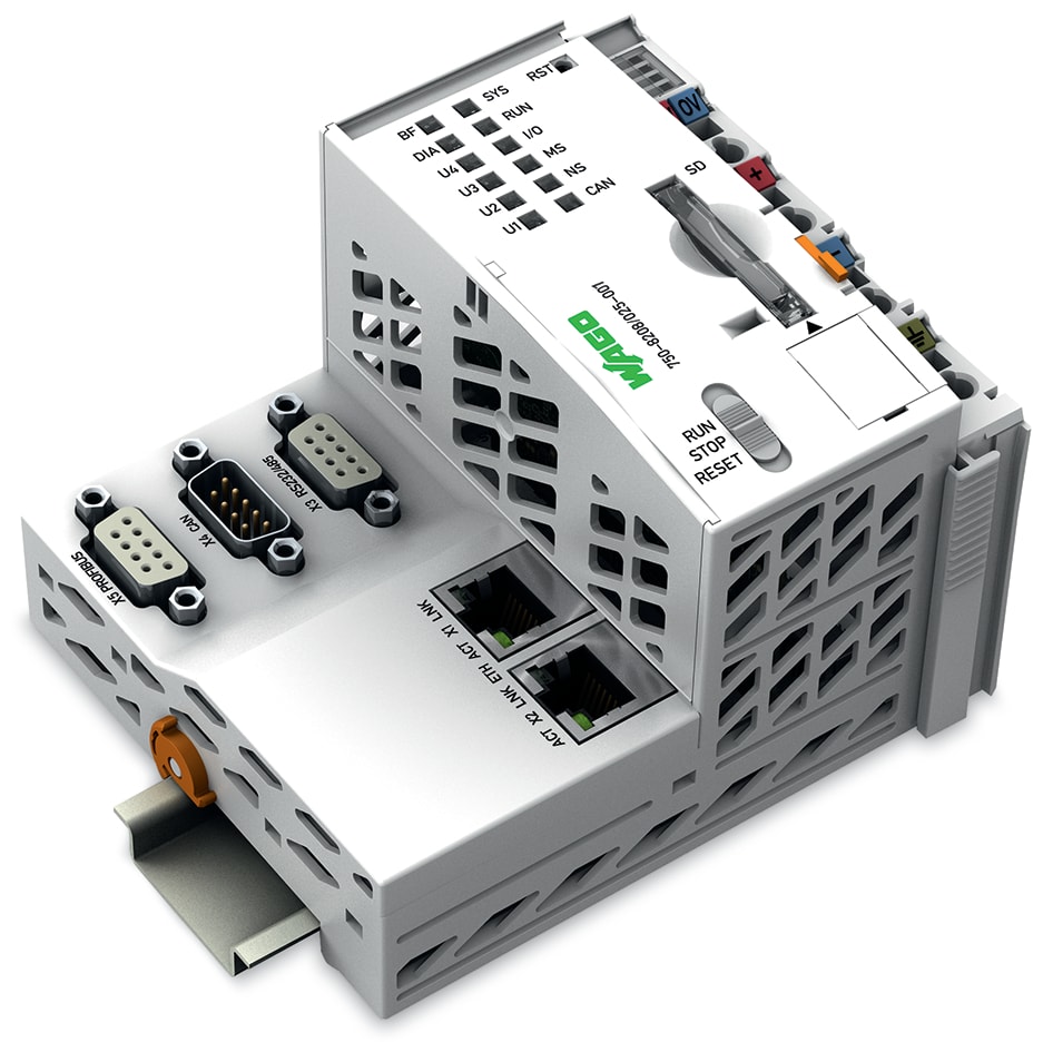WAGO ITALIA SRL WAG750-8208/025-001 PFC200 2ETH RS CAN DPM TELE T