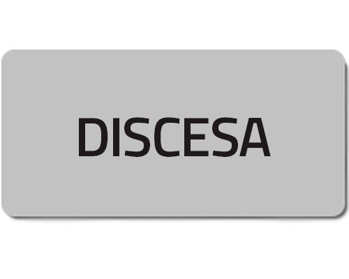 NEW ELFIN SRL NEW02006T TARGHETTA ADES.DISCESA
