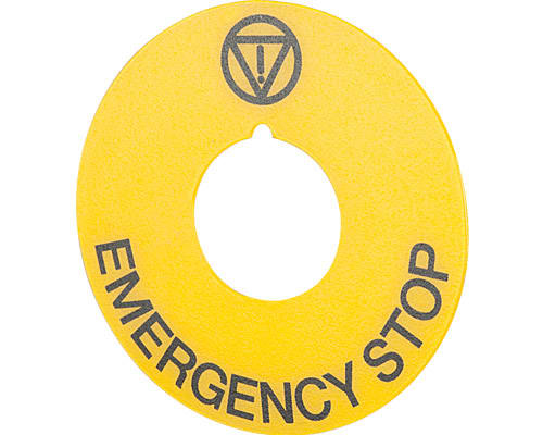 NEW ELFIN SRL - NEW020D23 TARGH.GIALLA D60 EMERGENCY STOP