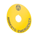 NEW ELFIN SRL NEW020DD21 TARGHETTA GIALLA D90 EMERGENZA
