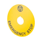 NEW ELFIN SRL NEW020DD23 TARGHETTA GIALLA D90 STOP