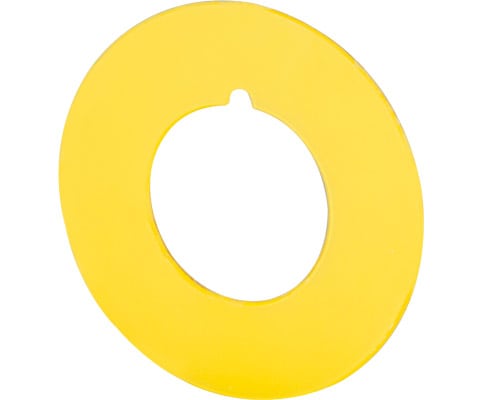 NEW ELFIN SRL - NEW020D TARGHETTA GIALLA D.45 NEUTRA