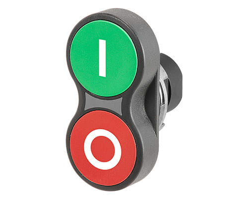 NEW ELFIN SRL NEW020P2LRVS PULS.DOPPIO LUM.ROSSO VERDE SIM.I-O