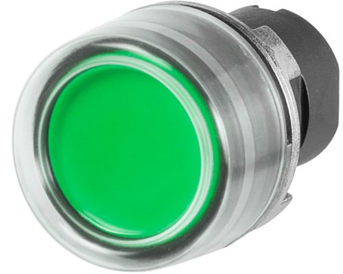 NEW ELFIN SRL - NEW020PICGV PULSANTE INT.C.GOMMA VERDE