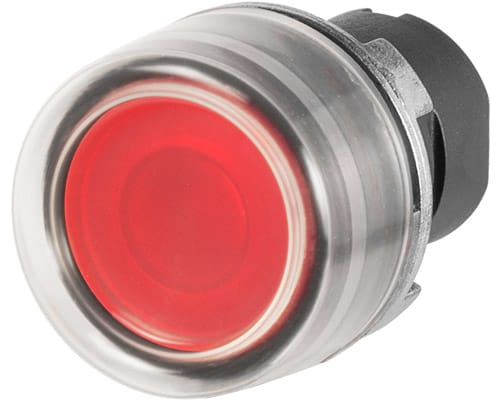 NEW ELFIN SRL NEW020PLICGR PULSANTE LUM.INT.C.GOMMA ROSSO