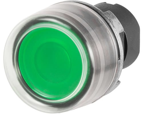 NEW ELFIN SRL - NEW020PLICGV PULSANTE LUM.INT.C.GOMMA VERDE