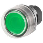 NEW ELFIN SRL NEW020PLICGV PULSANTE LUM.INT.C.GOMMA VERDE